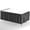 Black, variant on White Table Skirt 6 Pack - Disposable Plastic Table Skirts for Rectangle Tables 6ft 8ft & Round Tables - 29in x 14ft Self-Adhesive Strip