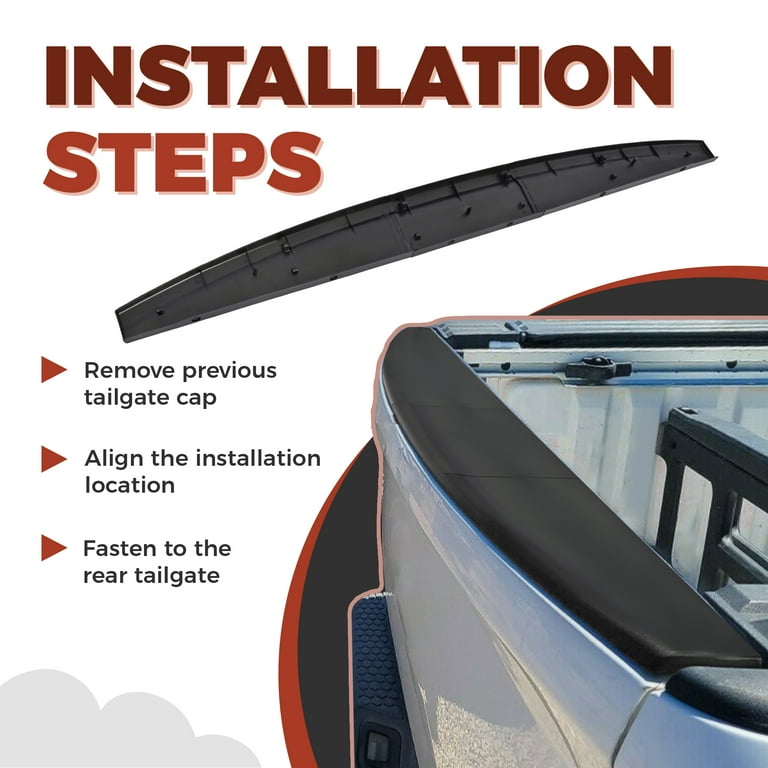 Dodge Ram 1500 2500 3500 Tailgate Top Molding Protector Spoiler (2009-2018