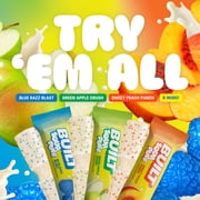 BUILT Bar Sour Puff Protein Bars, Blue Razz Blast, Gluten Free, Sour Candy Snacks - 12ct