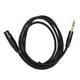 thumbnail image 2 of Cable XLR hembra a TRS de 1/4" de alta resistencia, XLR hembra de 3 pines a conector estéreo TRS de 1/4" y 6,35 mm, cable de interconexión balanceado de 1,8 m/5,9 pies, 2 of 14