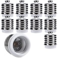thumbnail image 1 of 10x Socket Adapter - 10x E40 to E27 Socket Converter - E27 Base Lamp Holder Adapter for LED Halogen Bulb, 1 of 4