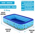 thumbnail image 2 of 110/130/150/180/210cm Inflatable Swimming Pool ,Family Swimming Pool ,Outdoor Garden Summer Inflatable Children's Paddling Pool, 2 of 12