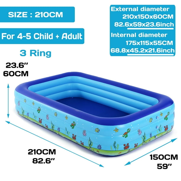 110/130/150/180/210cm Inflatable Swimming Pool ,Family Swimming