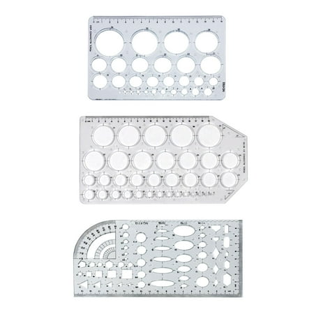 Fzaqwen Multifunctional Geometric Ruler Circle Round Stencil Templates Mathematics Draft