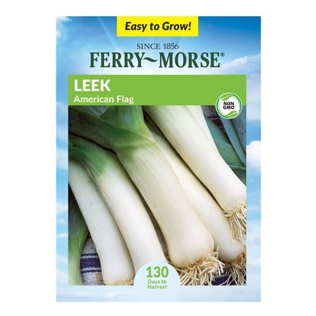 Ferry-Morse 735MG Leek American Flag Biennial Vegetable Seeds, Full Sun