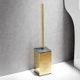 thumbnail image 5 of Freestanding Toilet Brush Holder for Bathrooms - 304 Stainless Steel Toilet Brush Stand with Polished Gold Finish, 5 of 7