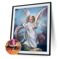 thumbnail image 2 of Wdftyju Kit de bricolaje de pintura de diamante redondo completo cuadro de mosaico de diamantes de imitación de ángel de niña pequeña Wdftyju 5kl7eu0re2gk0vm8, 2 of 9