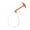 Orange, variant on Bvdfgk Pig Catcher Adjustable Loop Animal Holder Catcher Tool for Cow Livestock Dog