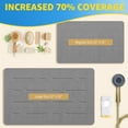 thumbnail image 3 of OTHWAY Large Stone Bath Mat, 32"x 20" Diatomaceous Earth Bath Mat for Bathroom, Quick Drying Long Bath Mat Stone Absorbing, Non-Slip Diatomite Hard Stone Shower Mat Instant Dry (Dark Grey), 3 of 9
