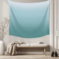 thumbnail image 5 of Turquoise Ombre Large Tapestry for Bedroom Wall Hanging Tapestry,Teal White Gradient Modern Abstract Art Ceiling Backdrop Tapestries Poster Blanket Wall Decor for Teens Room Living Room 85" x 90", 5 of 8