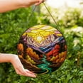 thumbnail image 5 of Mountain Range Stained Glass Suncatcher, Smoky Mountains Sunset Window Hanging, Christmas and Mother’s Day Gift, Handmade Home Decor for Her, 5 of 9