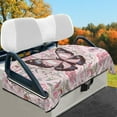thumbnail image 2 of Yuyamidu Pink Butterfly Golf Cart Seat Covers Winter Warm Golf Cart Seat Towel Blanket Fits in Club Car Other 2-Seat Golf Carts Decoration, 2 of 8