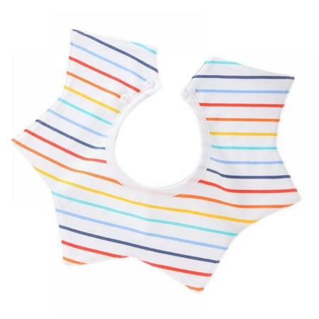 

Baby Bib Saliva Towel 3 Layer Can 360 degrees Rotate Petal Absorption back Bandana Bibs for Drooling