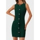 thumbnail image 5 of Vestido formal PRETTYGARDEN Verano 2025 con botones, verde, 5 of 6