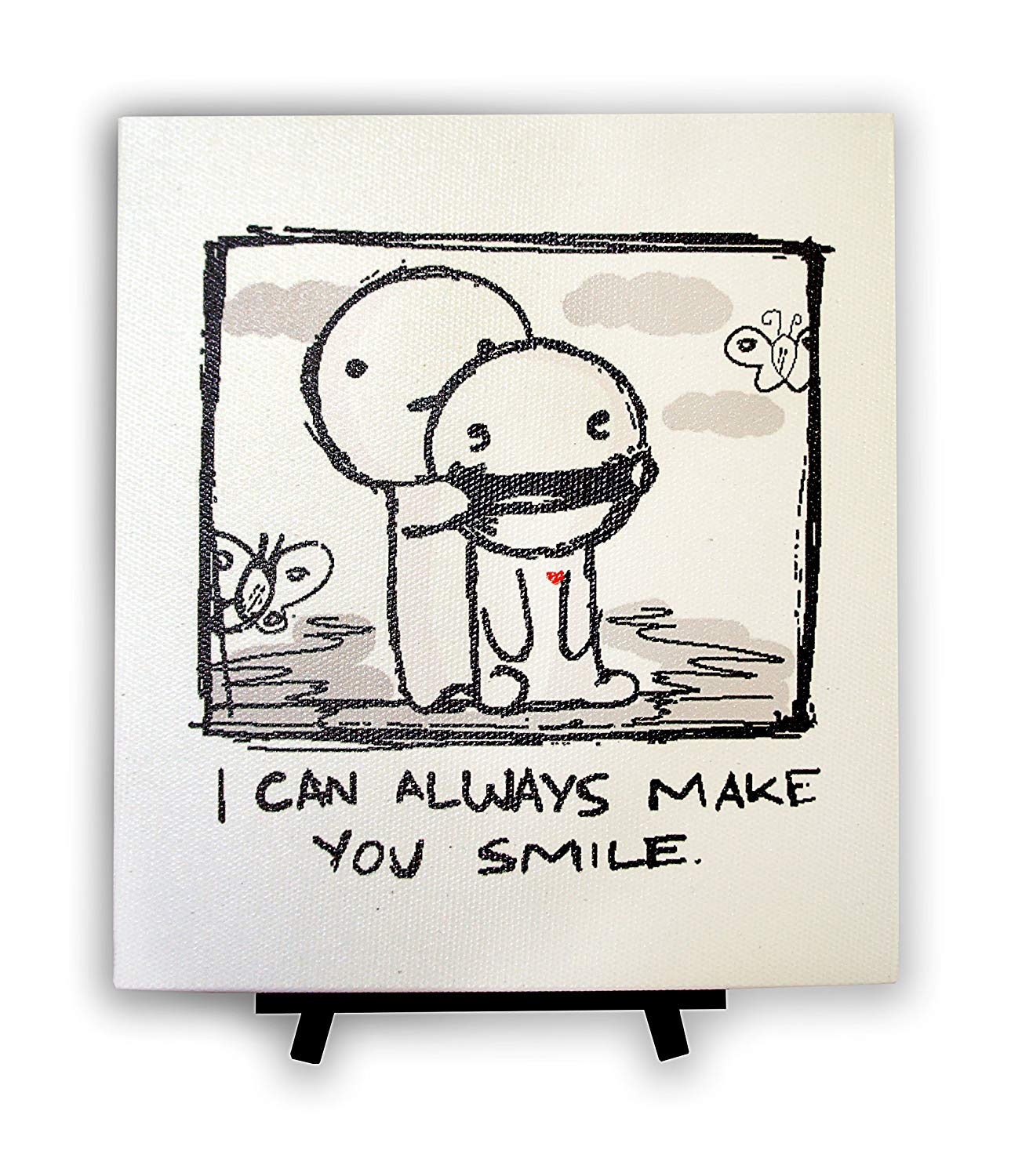 I Can Always Make You Smile On A Stretched Wooden Canvas Frame 8 X 7 X 05 Walmart Com Walmart Com