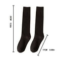 thumbnail image 3 of Uooqdmx Slouchy Socks for Women, Winter Crew Socks for Women, Breathable Socks Women, Mid Crew Socks, Wool Socks for Women, Black A, 3 of 7