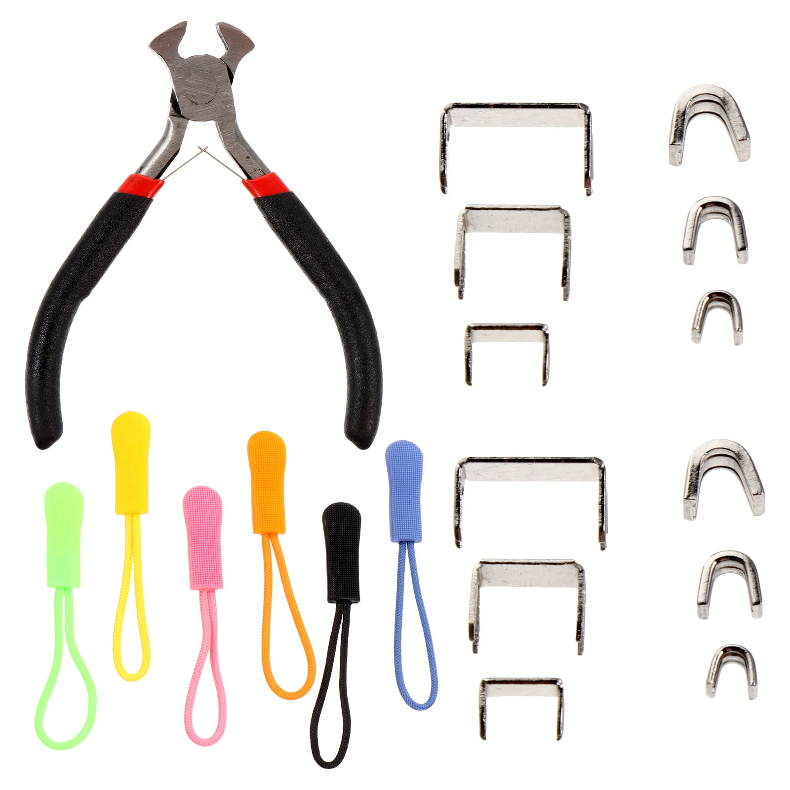 NUOLUX 1 Set Zipper Repair Kit Zipper Replacement Pulls and Stops for