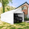 thumbnail image 3 of COBIZI 10'x20' Carport with Adjustable Height from 6.2ft to 8.9ft, Heavy Duty Car Canopy Garage, White, 3 of 10