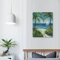 thumbnail image 4 of Shadudu Gallery Canvas Wall Art Paintings for Home Palm tree Pathway to the Sandy Beach Abstract Hanging Prints for Living Room Office Kitchen Decor - 20x16-inch 12x16 in, 4 of 5