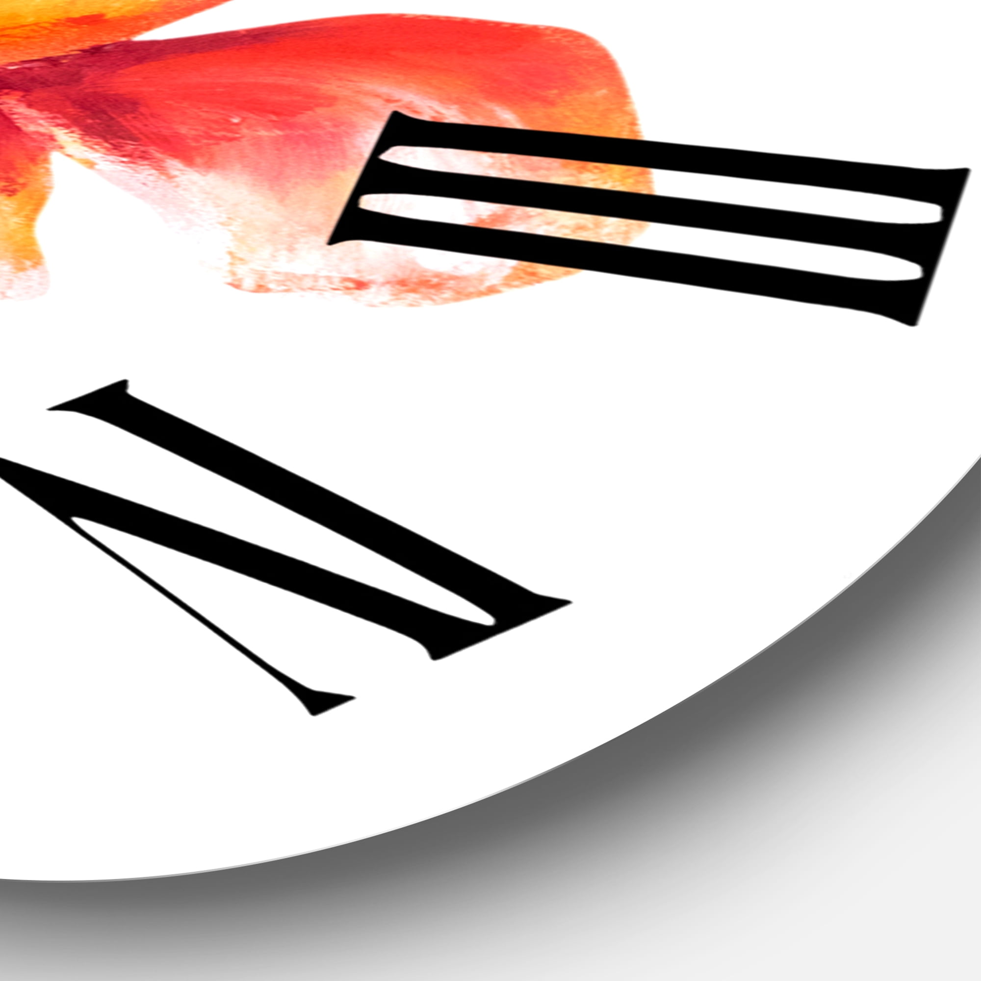 Designart 1 in Quartz Traditional Wall Clock