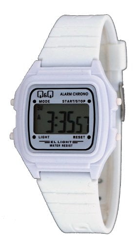 Q\u0026Q #L116J005Y Unisex Colorful Yellow Alarm Chrono LCD Digital Watch -  Walmart.com
