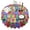 Colorful Dog Paw, variant on Colorful Dog Paw Footprint Round Tablecloth 60"x60",Wrinkle Wipeable Table Cloth for Kitchen Dining Room Picnic Patio Party