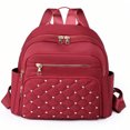 thumbnail image 1 of LNGOOR Lightweight Portable Fashion Outdoor Double Shoulder Bag With Large Capacity For Women  Casual Backpack With Rivets  Texture  Various Colors Available School Backpack For College S, 1 of 1