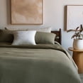 thumbnail image 5 of French Linen and Cotton Duvet Cover & Sham Set - King/Cal King - Moss | BOKSER HOME, 5 of 5