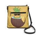thumbnail image 2 of HELLHERO Durable Shoulder Bag for Daily Storage Everyday Travel, PU Leather Lightweight Fashion Women Single Shoulder Bag, Sunglasses Pineapple in Coconut, 2 of 7