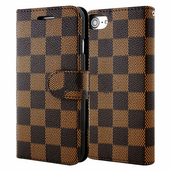 [PST] iPhone 7 / 8 / SE 2020 Case, Leather Magnetic Card Slot Wallet Folio Flip Case Cover
