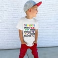 thumbnail image 6 of Coerni Happy 100 Days of School Shirt for Boys Girls Toddler Kids Letter Graphic Kindergarten Short Sleeve Tees Crewneck Tops, 6 of 8