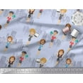 thumbnail image 3 of Soimoi Rayon Crepe Fabric Business Girl Print Sewing Fabric Yard 46 Inch Wide, 3 of 3