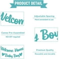 thumbnail image 4 of Welcome Baby Boy Banner for Baby Shower, Gender Reveal Baby Shower Decorations Blue Glitter, 4 of 6