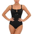 thumbnail image 6 of CHGBMOK Womens One Piece Swimsuits Sexy Front Tie Bathing Suit Tummy Control Slimming Swimsuits Spaghetti Straps Swimwear, 6 of 7