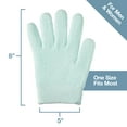 thumbnail image 6 of ZenToes Moisturizing Gloves with Gel - Dry Hands Treatment - 1 Pair  (Fuzzy Mint Green), 6 of 7