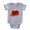 Heather Grey, variant on CafePress - Steak Notext - Cute Infant Baby Football Bodysuit