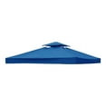 thumbnail image 3 of 10'X10' Canopy Replacement Cover Gazebos & Pergolas Tent Shelter Sunshade Waterproof Roof Top Polyester Single/Double Tiered with Air Vent 300X300m F, 3 of 6