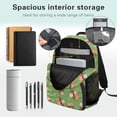 thumbnail image 3 of Jeiento Kids Backpack And Lunch Box Set 4 Piece 17 Inch Mushroom Cat Backpack Set for Boys Girls Lightweight Water-Resistant Bookbag with Pencil Case Bookmarks, Back to School, 3 of 7