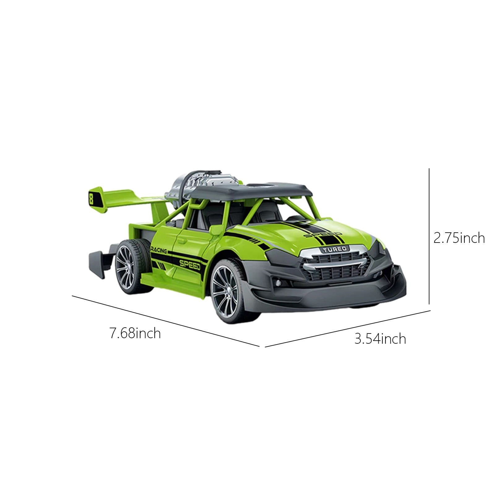 SPOORYYO High-speed Remote Control Car with Water Spray and Drift Features, 2.4Ghz Control, Powerful Motor, Stunt Tires, 360° Rotation, Cool Lights