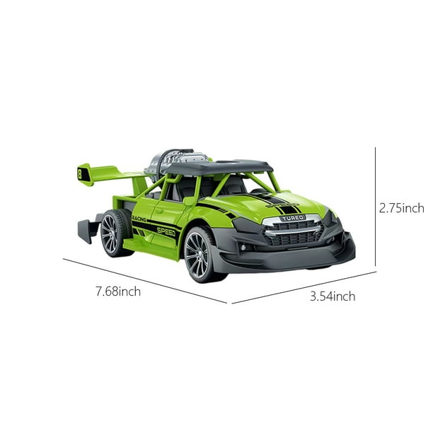 Coche de control remoto con rociador de agua, escala 1:20, coche de carreras de alta velocidad con rociador de agua, coche de juguete para niños con control remoto.