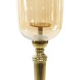thumbnail image 5 of DecMode Gold Aluminum Metal Tall Floor Hurricane Lamp with Iridescent Glass Holder and Scrolled Legs, 5 of 14