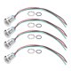 thumbnail image 1 of 4 Sets precableado LED redondo impermeable metal 2color indicador común cathod 12mm 1224V (rojo y verde), 1 of 8