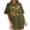 Army Green Tops, variant on Htigea Cute Graphic Tees for Women Oversized Summer T Shirts Casual Short Sleeve Crewneck Tops Gray S