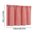 thumbnail image 3 of YFGEFTR Gingham Check Curtain, Farmhouse Decorative Window Curtain for Classroom Office Kitchen Laundry Room Cafe(17.72x39.37inch), 3 of 6