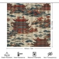thumbnail image 2 of China Old Building 4 Pcs Bathroom Shower Curtain Set, Bathroom Sets with Rugs (Bath Mat, U Shape and Toilet Lid Cover Mat) and 12 Hooks,, 2 of 4