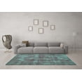 thumbnail image 3 of Ahgly Company Machine Washable Indoor Rectangle Persian Turquoise Blue Bohemian Area Rugs, 5' x 8', 3 of 4