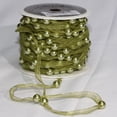 thumbnail image 2 of Green Narrow Organdy Contemporary Craft Ribbon with Pearls 9.5mm x 27 Yards, 2 of 2