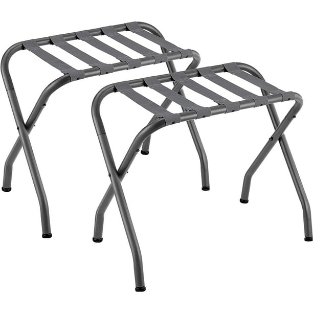 SONGMICS Luggage Racks Pack of 2 for Guest Room Folding Suitcase Stand