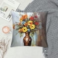 thumbnail image 2 of Chilfamy Fall Decor Flower Painting Pillow Covers for Couch Sofa Indoor Outdoor 1PC 12x12in, 2 of 5
