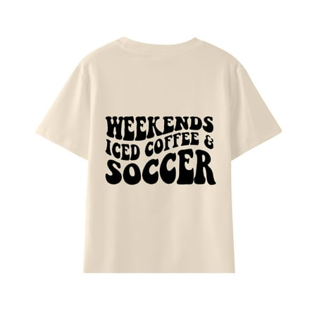 

PEASKJP Toddler Tees for Girls Breathable Kids Girls Graphic T Shirts Crew Neck Pullover Tees Summer Short Sleeve T Shirts Beige 11-12 Years